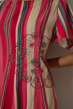 Stripe Panelled Drift Dress