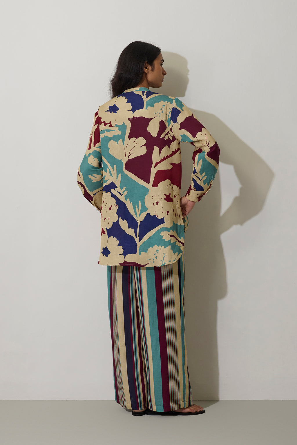 Stripe Marigold Set - Blue