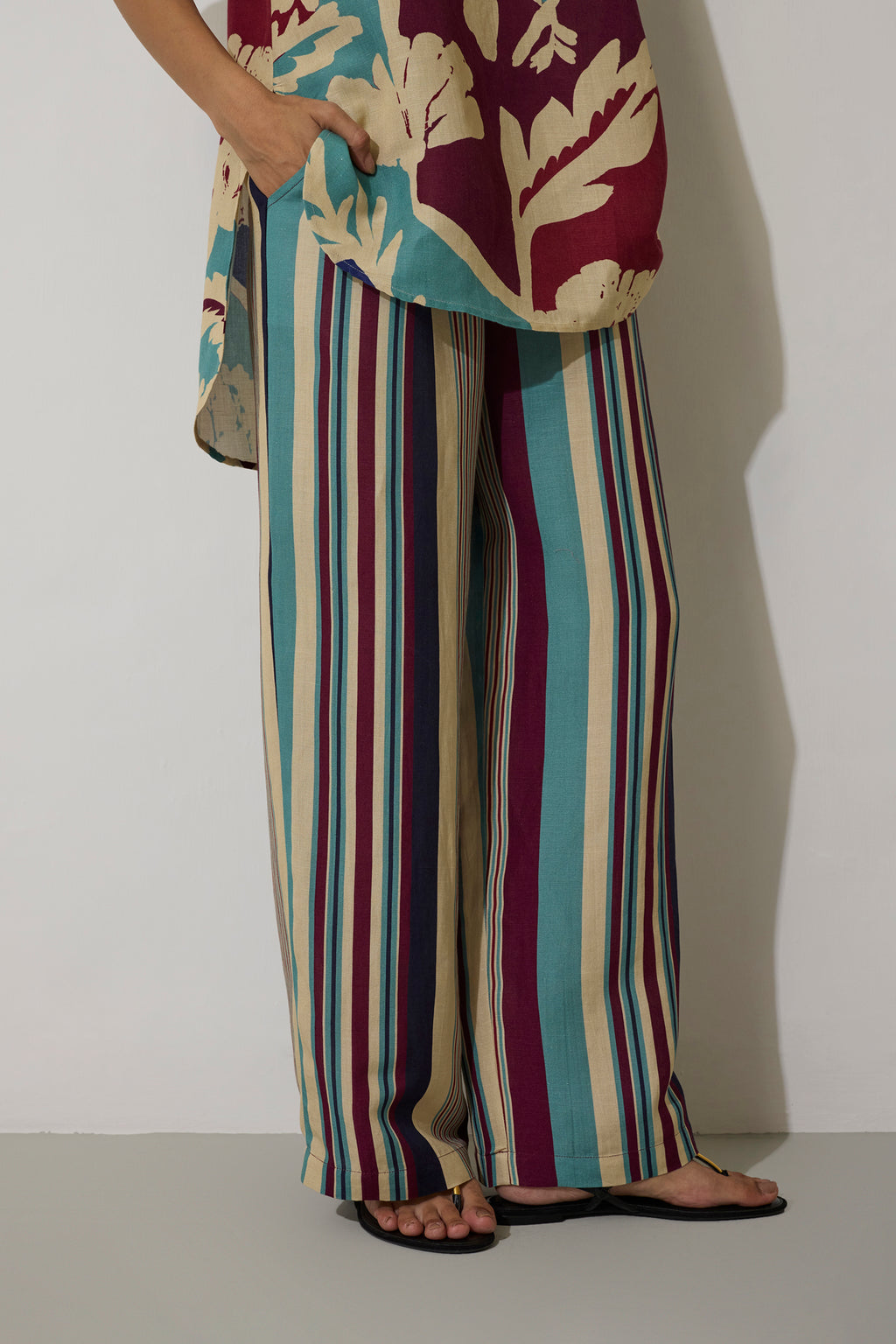 Stripe Marigold Set - Blue