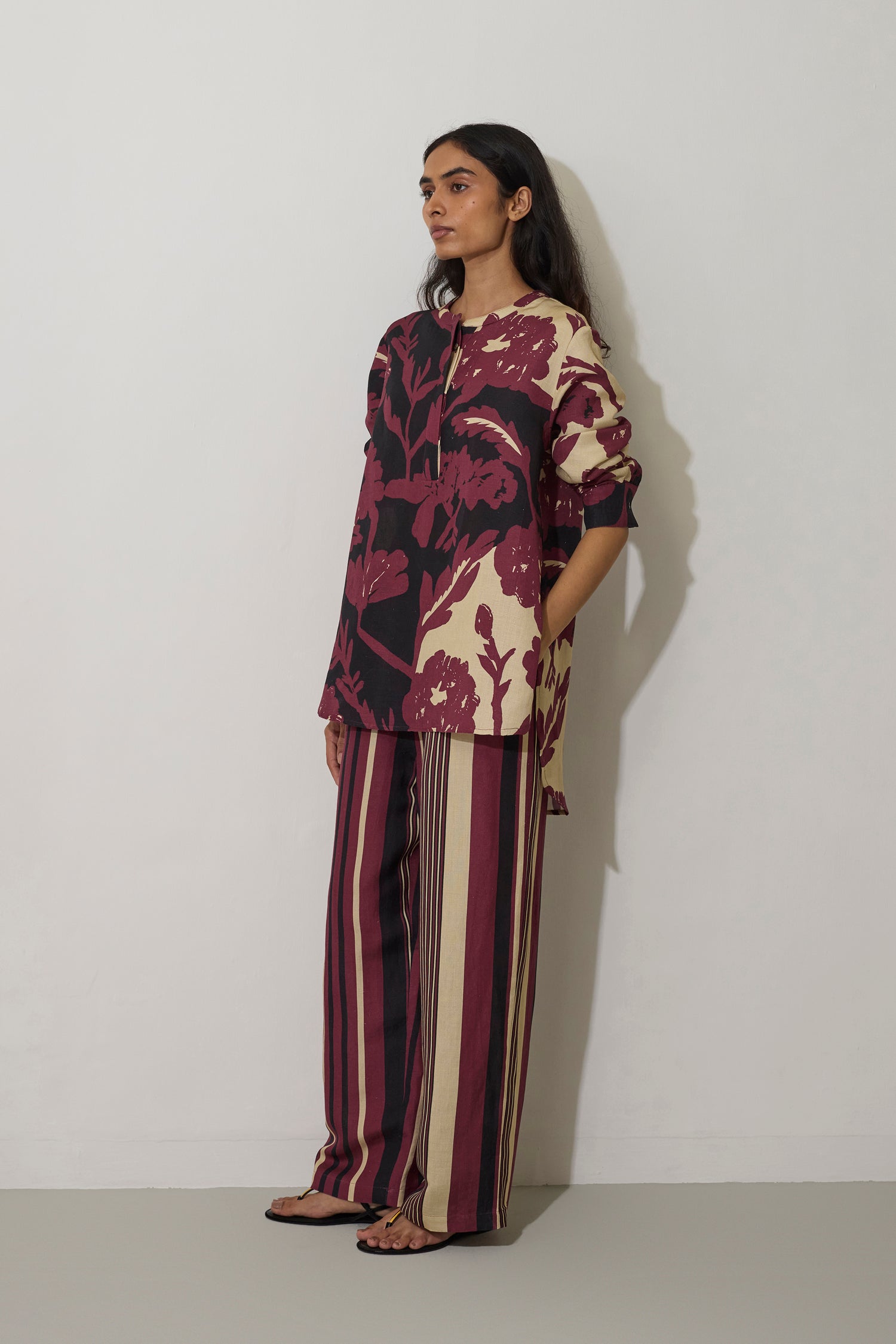 Stripe Marigold Set - Purple