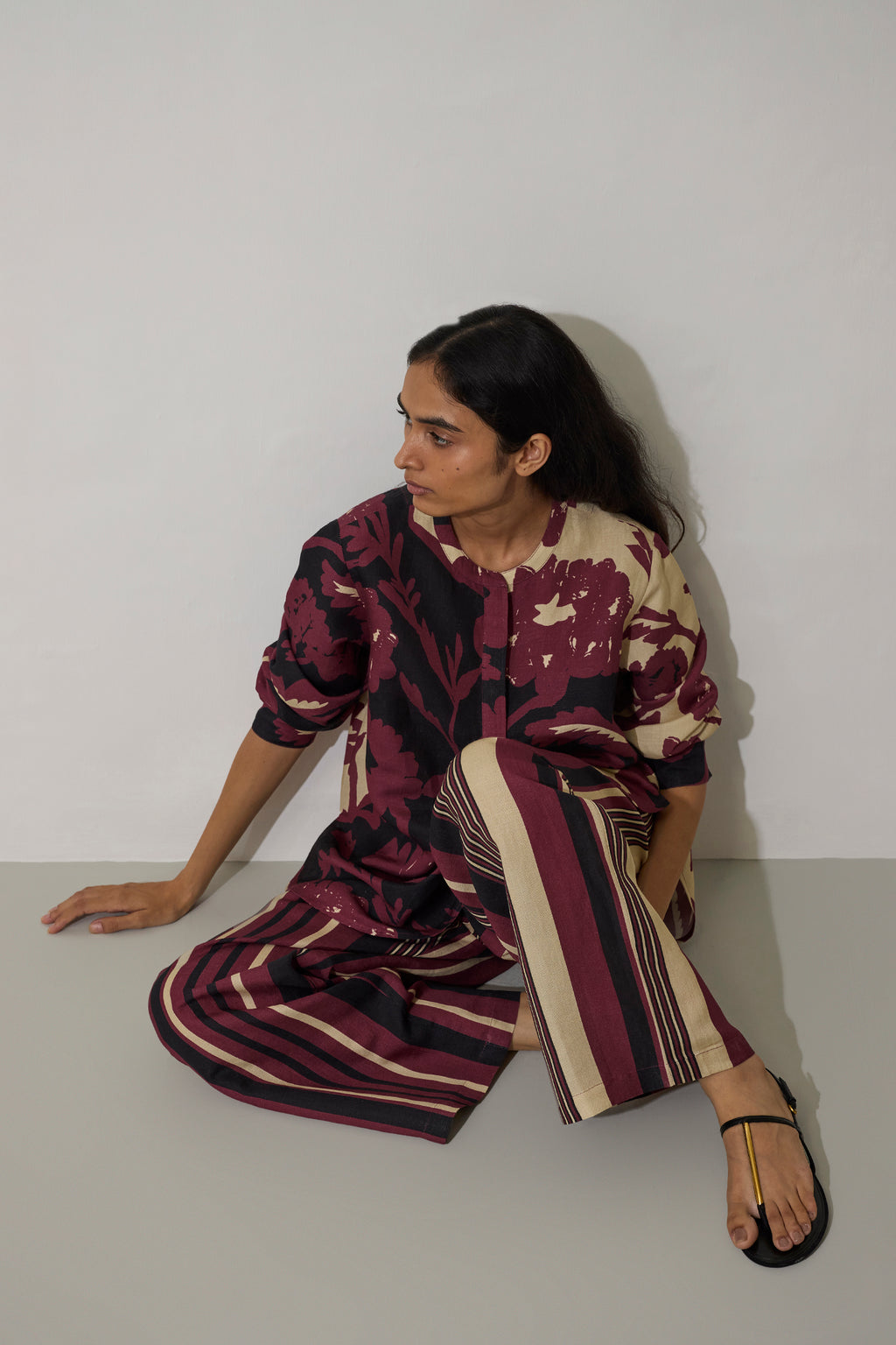 Stripe Marigold Set - Purple