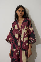 Tie-knot Marigold Top - Purple
