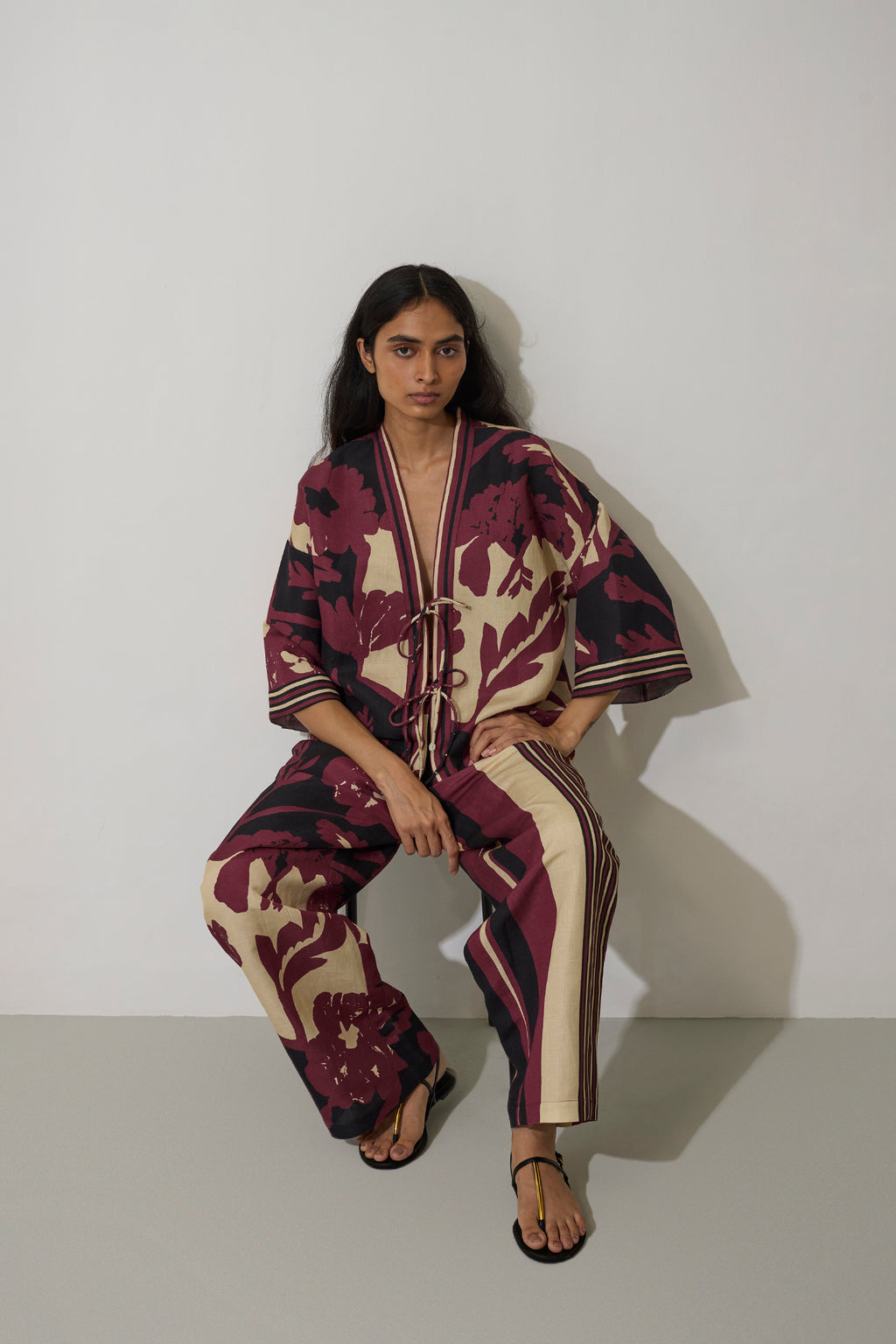 Tie-knot Marigold Set - Purple