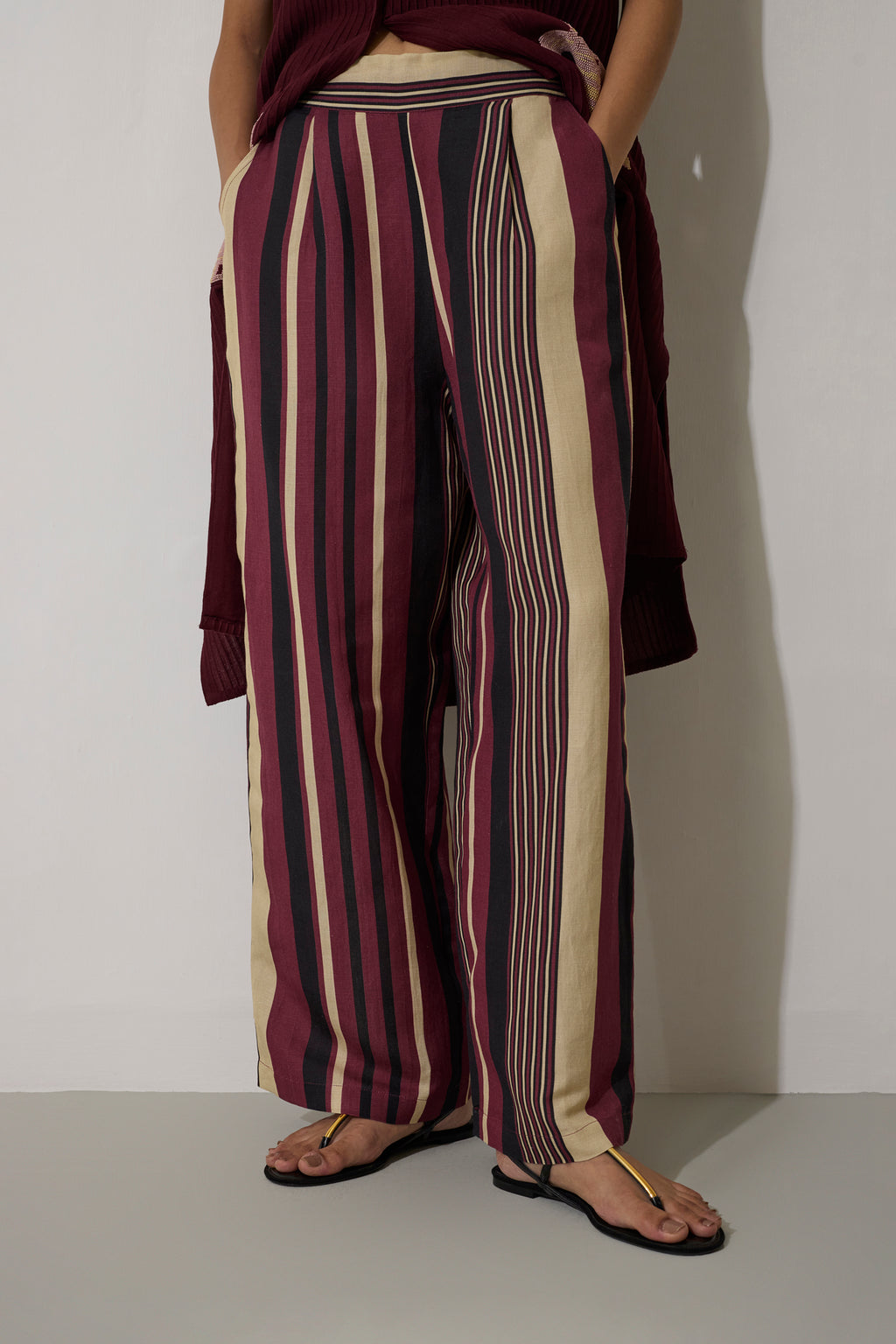 Pintuck Linen Duster Set