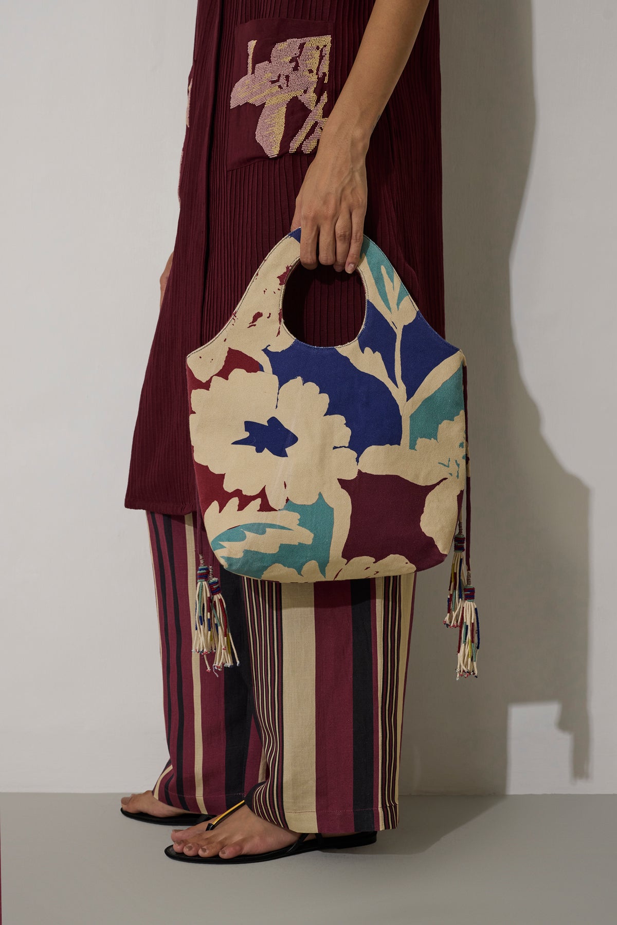 Oversized Marigold Drawstring Bag