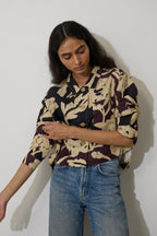 Marigold Crop Jacket - Charcoal