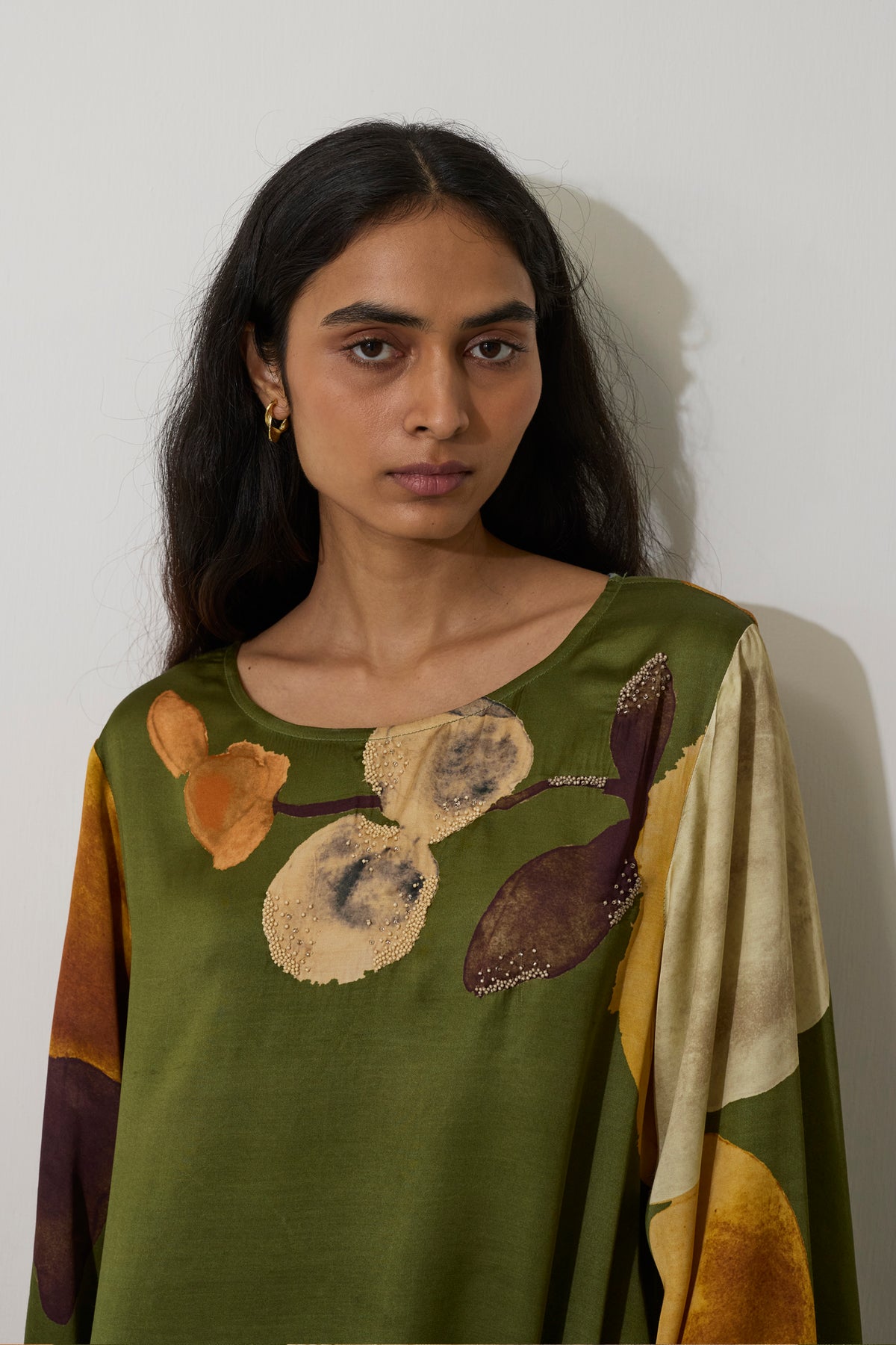 Poppies Kaftan Dress - Olive