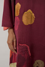 Poppies Kaftan Dress - Mulberry