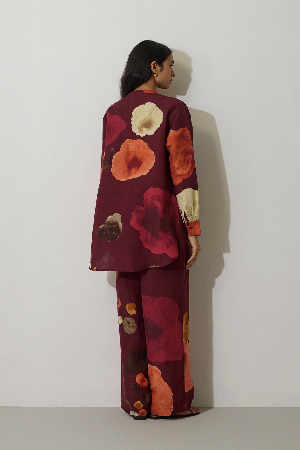 Poppies Relaxed Top - Mulberry