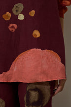 Poppies Relaxed Top - Mulberry