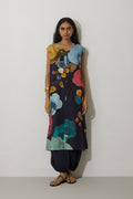 Poppies A-Line Kurta - Night