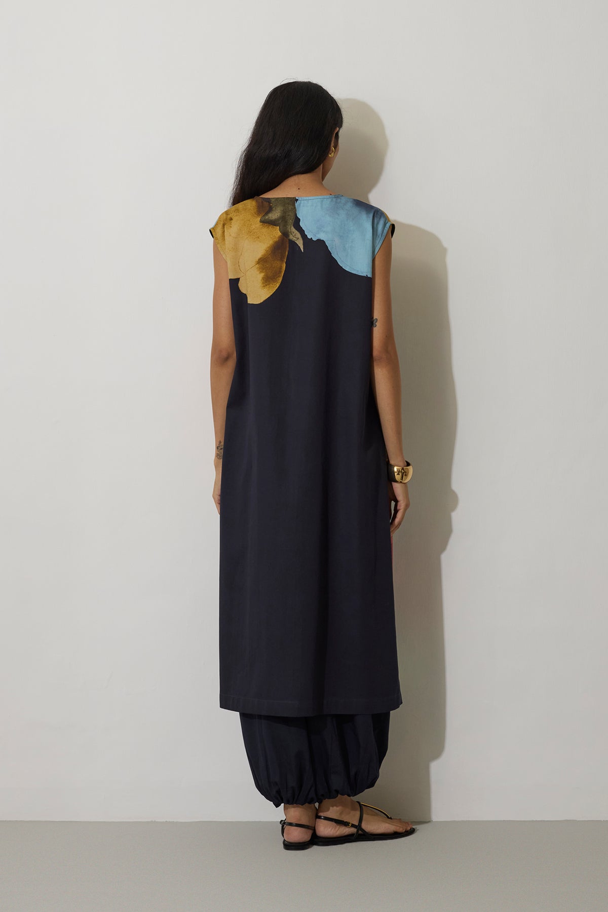 Poppies A-Line Kurta - Night