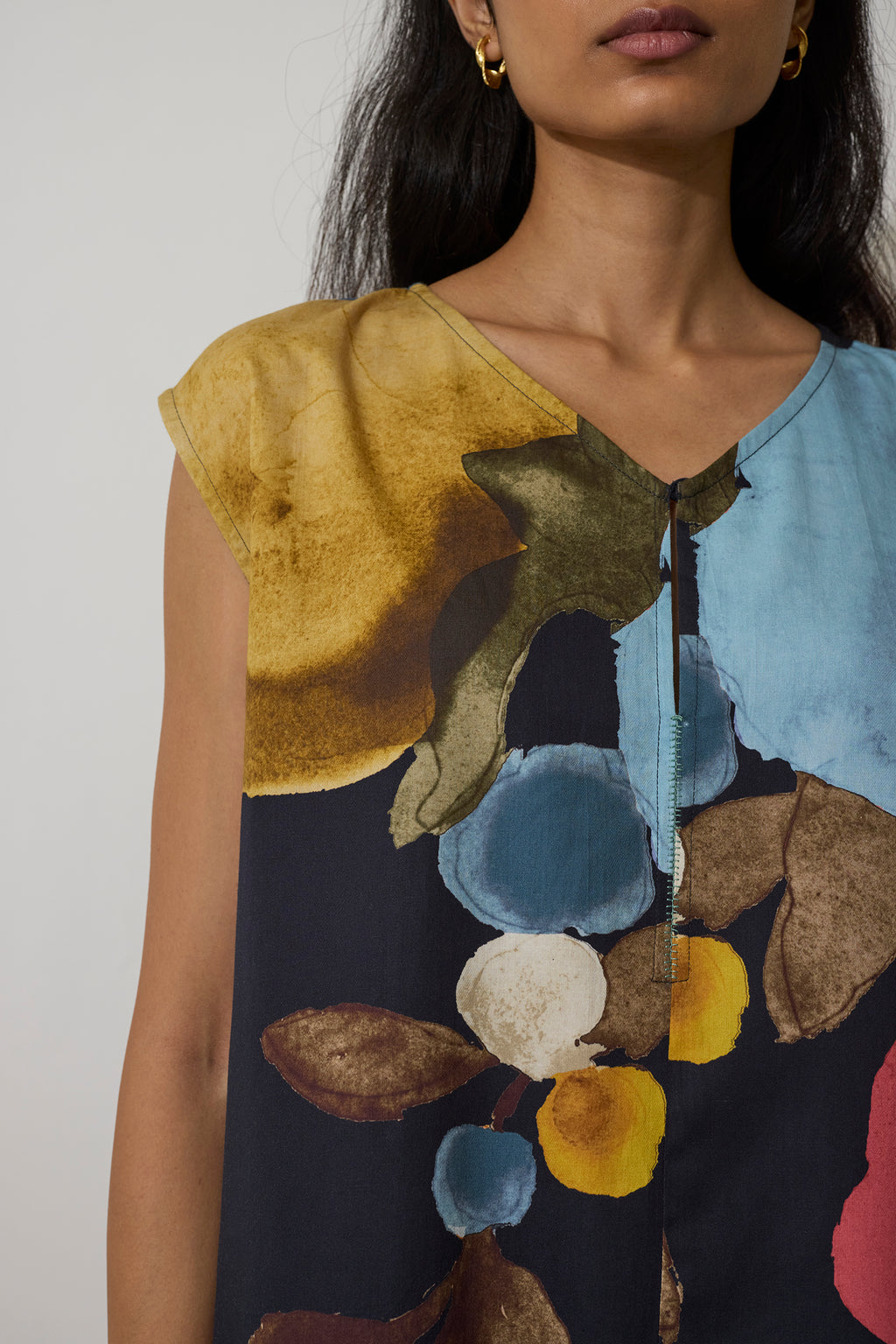 Poppies A-Line Kurta - Night