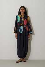 Poppies Pintuck Top - Night