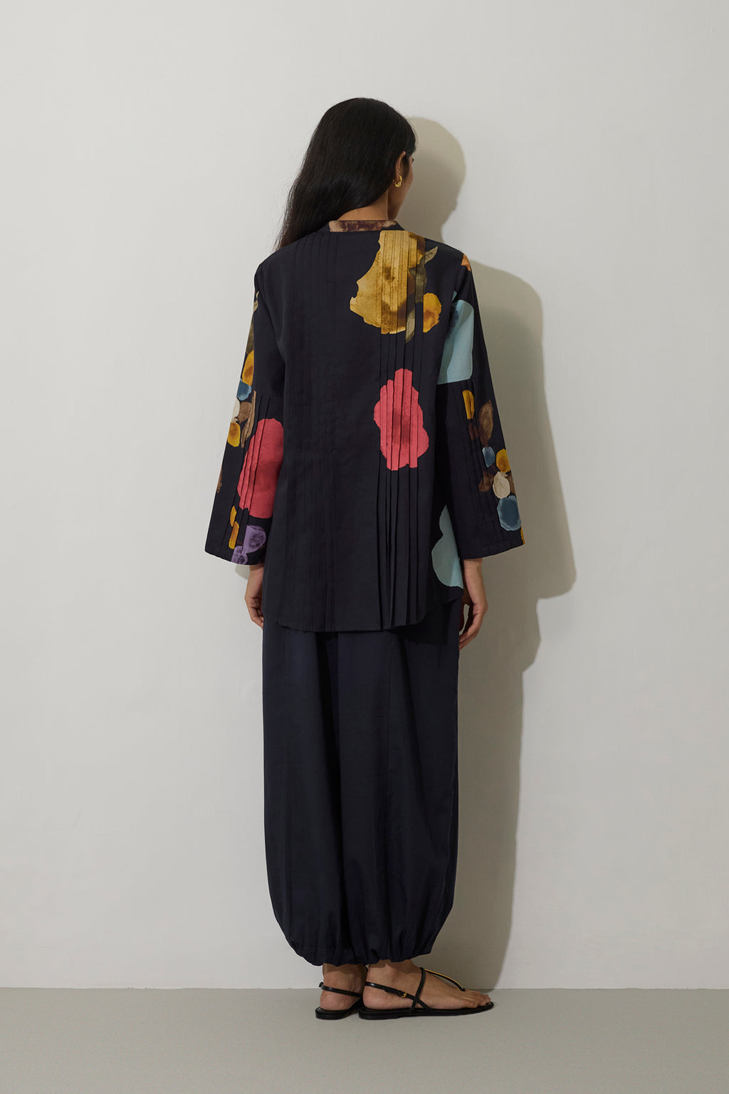 Poppies Pintuck Top - Night