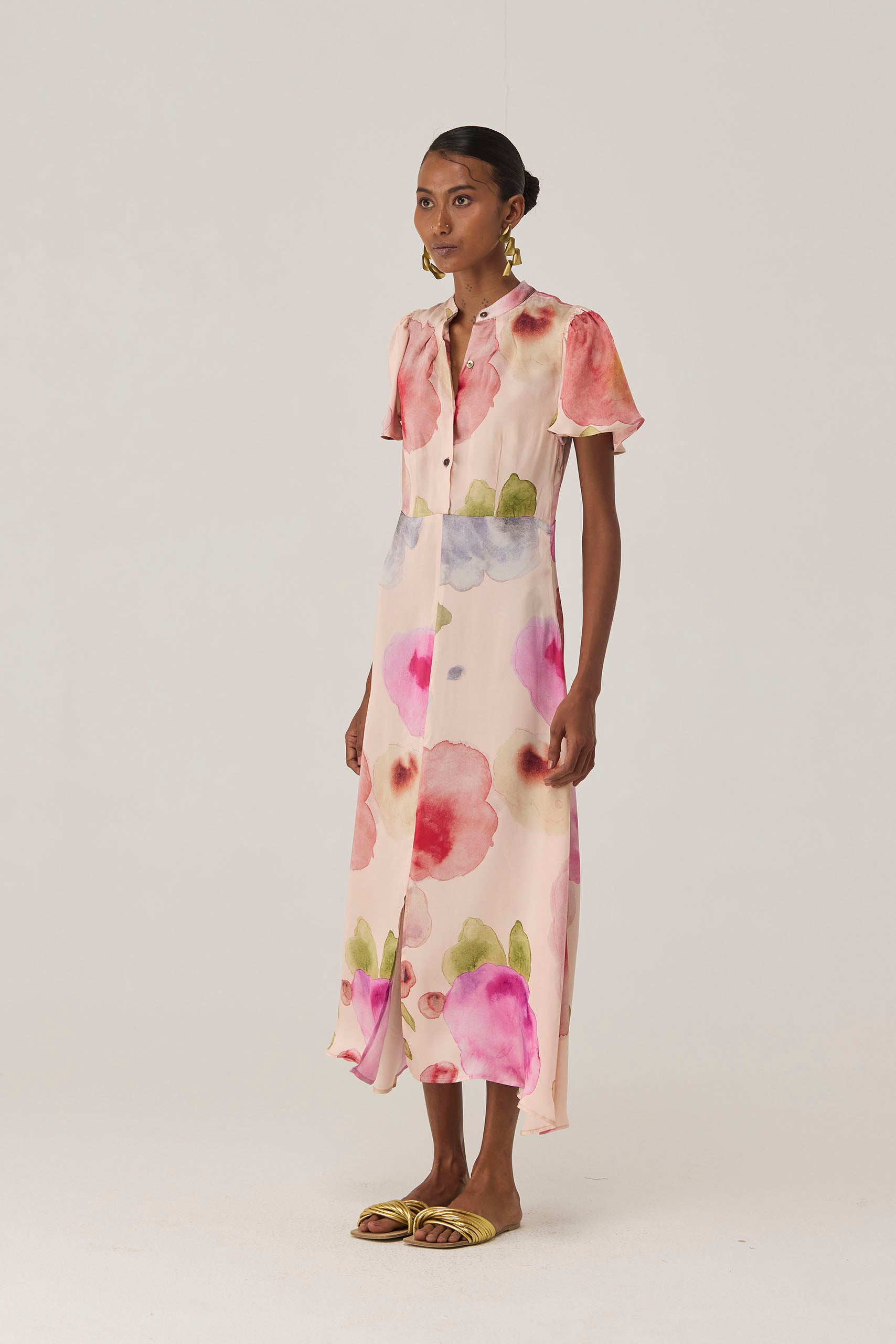 Californian Poppies Midi Dress