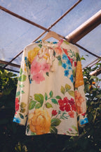 Beige Wildflower Tunic Top