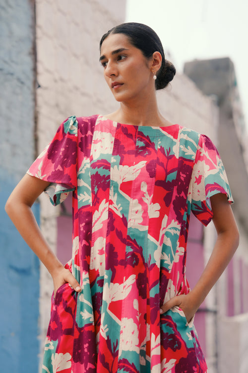 Marigold Panelled Drift Dress