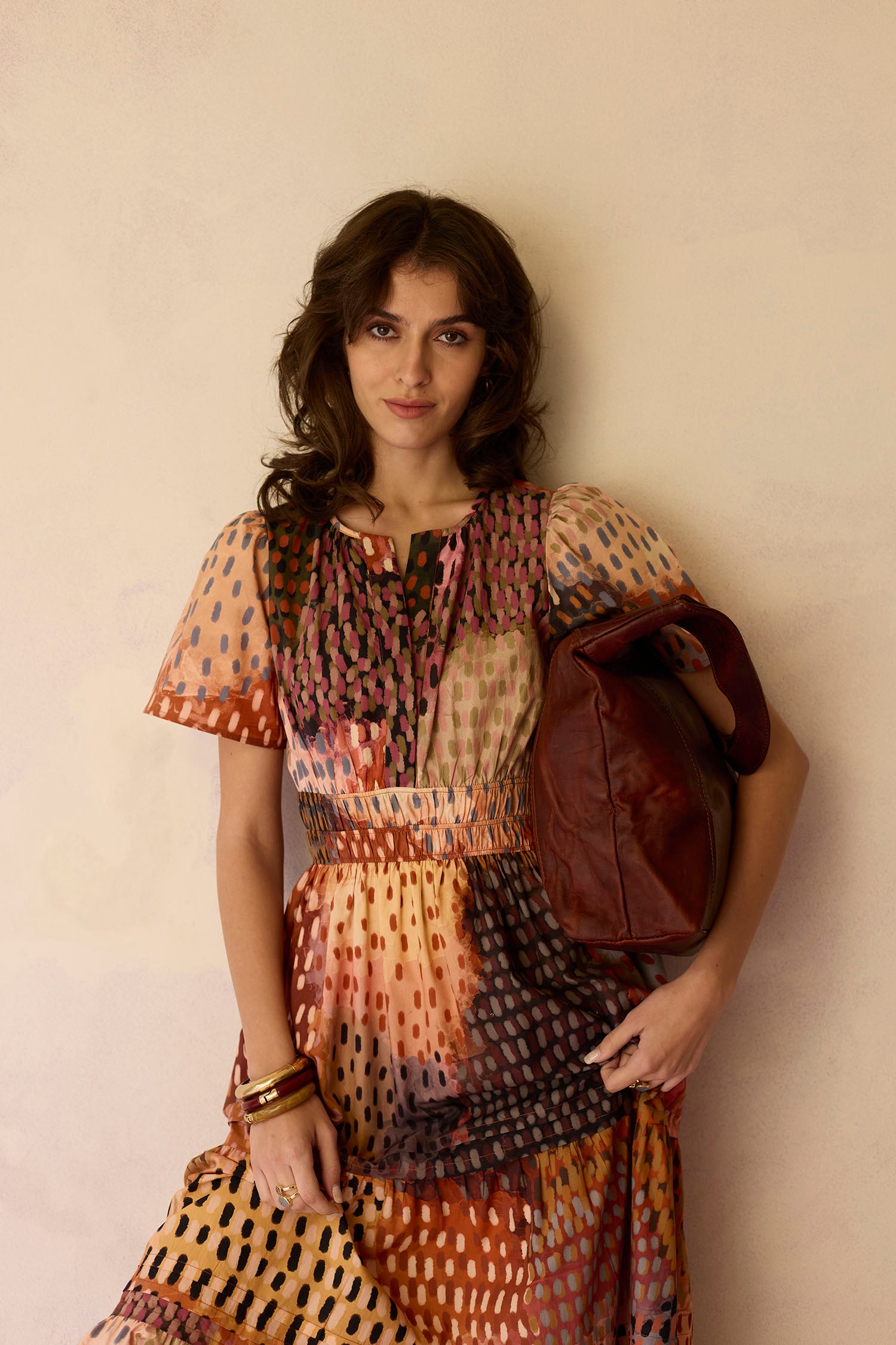 Ember Multi-tonal Tiered Maxi Dress