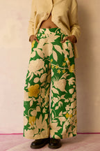Hibiscus Anaar Pants - Fern
