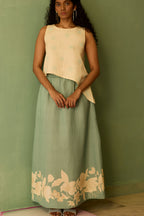 Hibiscus Anaar Asymmetrical Hem Co-ord Set