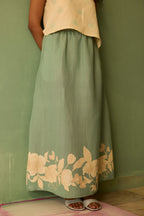 Hibiscus Anaar Asymmetrical Hem Co-ord Set