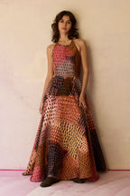 Ember Halter Neck Sleeveless Maxi Dress