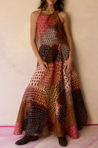 Ember Halter Neck Sleeveless Maxi Dress