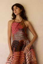 Ember Halter Neck Sleeveless Maxi Dress