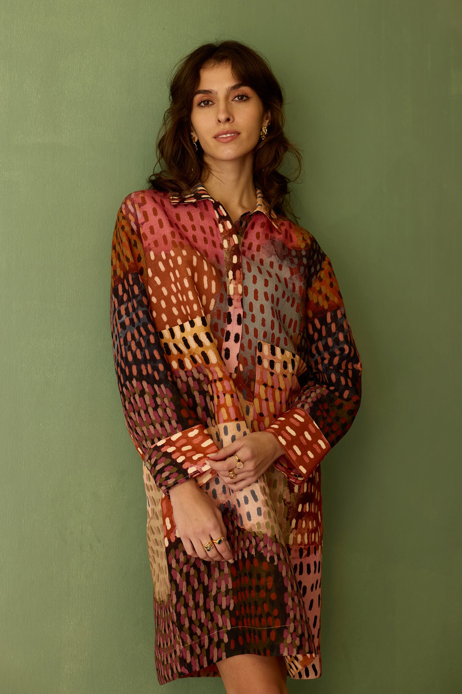 Ember Abstract Relaxed Dress