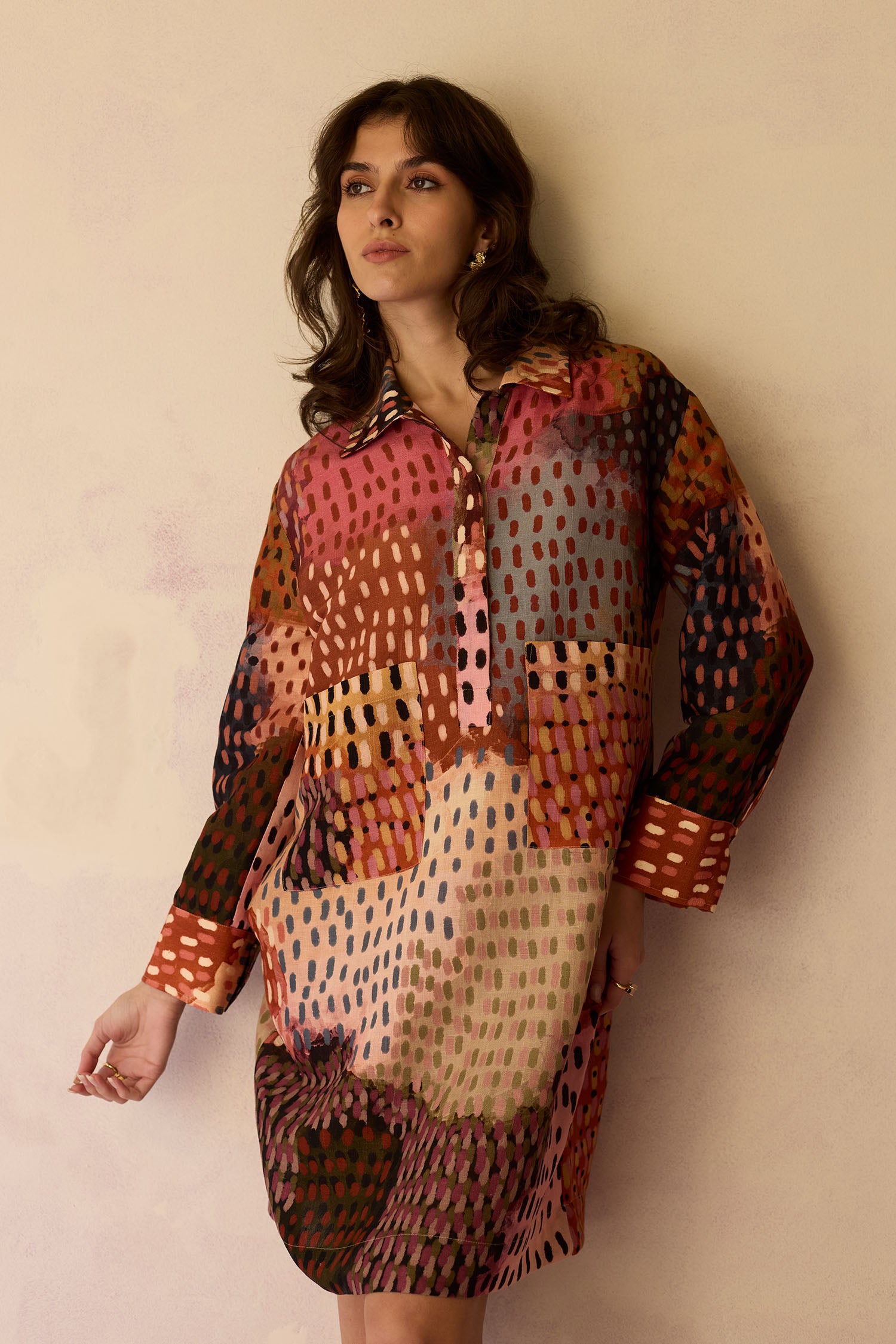 Ember Abstract Relaxed Dress