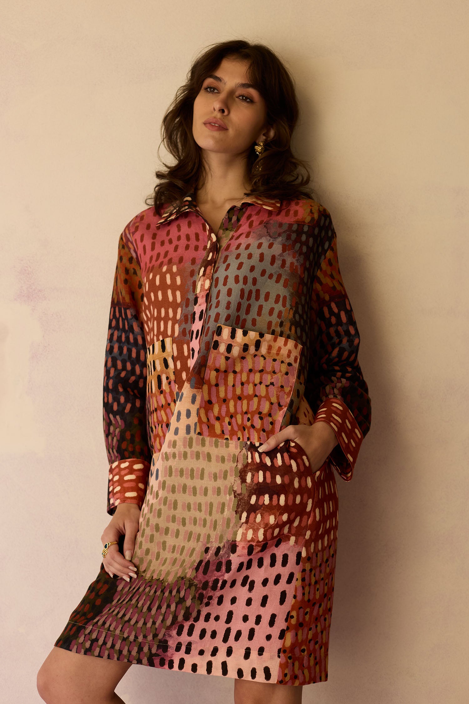 Ember Abstract Relaxed Dress