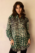Abstract Moss Watercolour Shirt