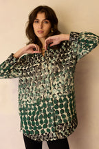 Abstract Moss Watercolour Shirt