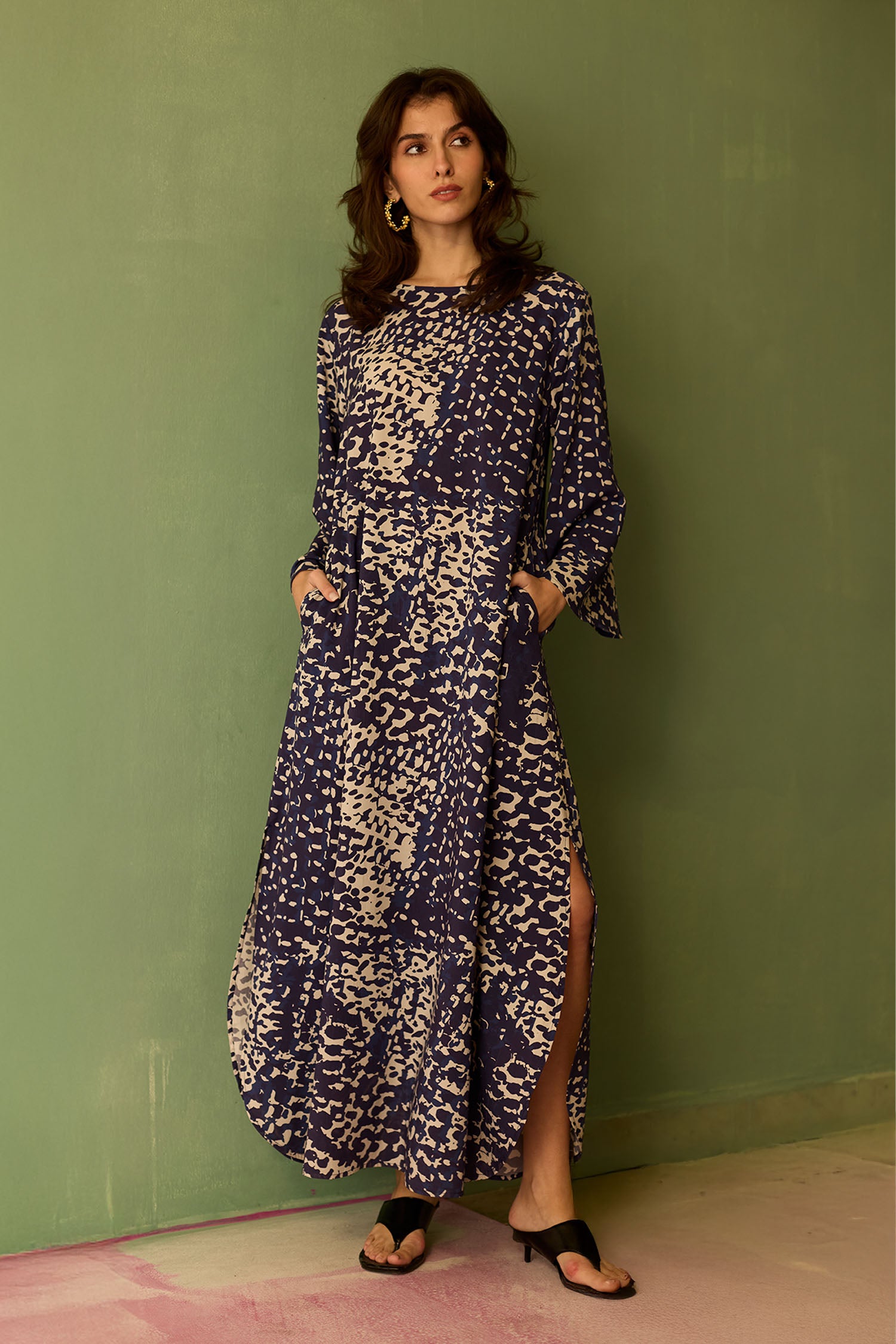 Dapple Abstract Maxi Dress