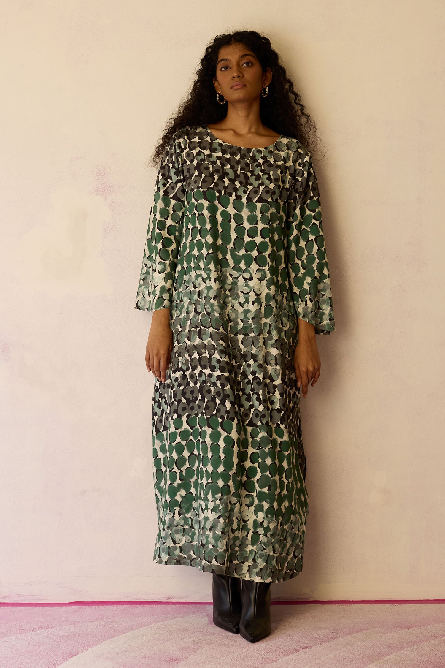 Moss Abstract Maxi Dress