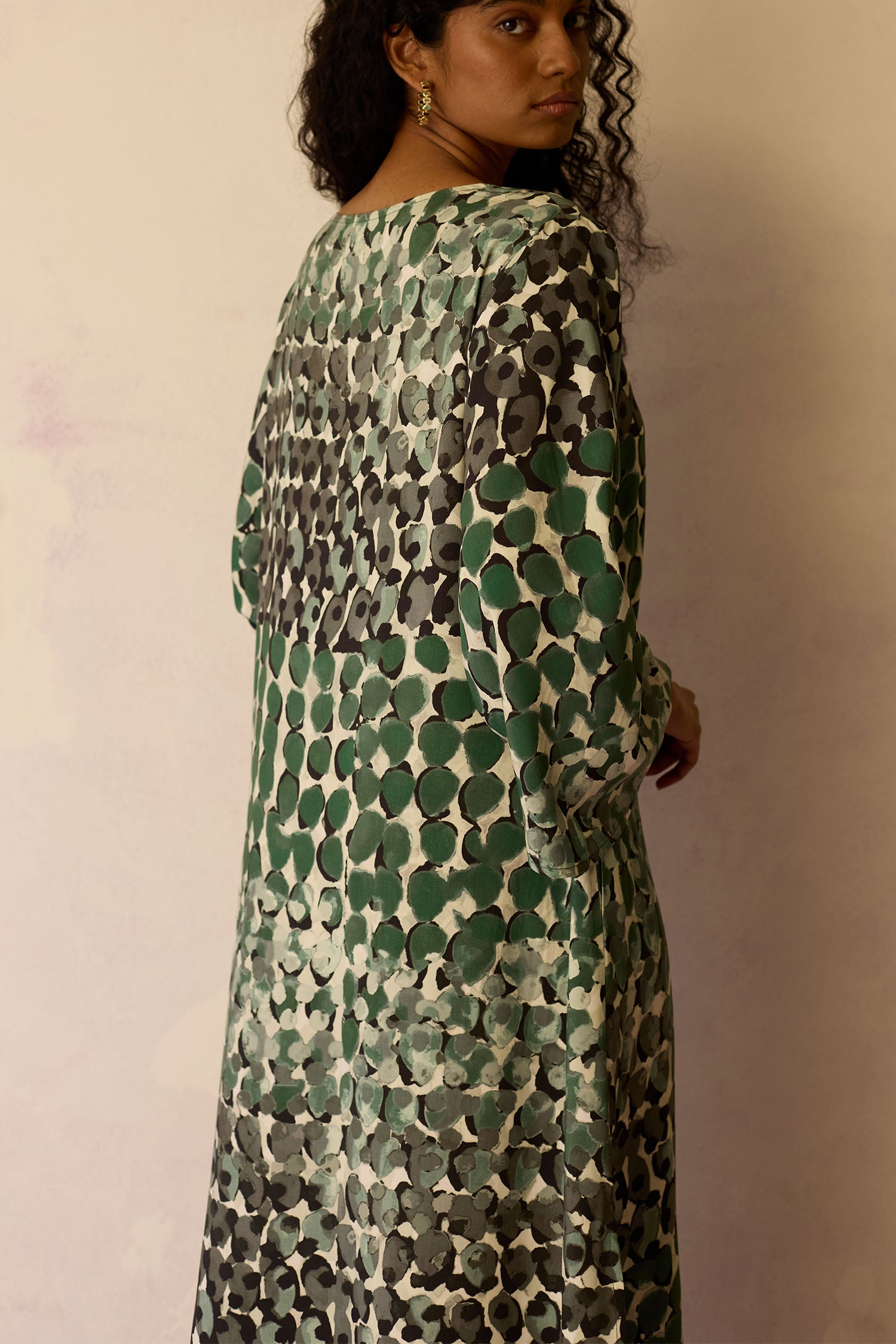 Moss Abstract Maxi Dress