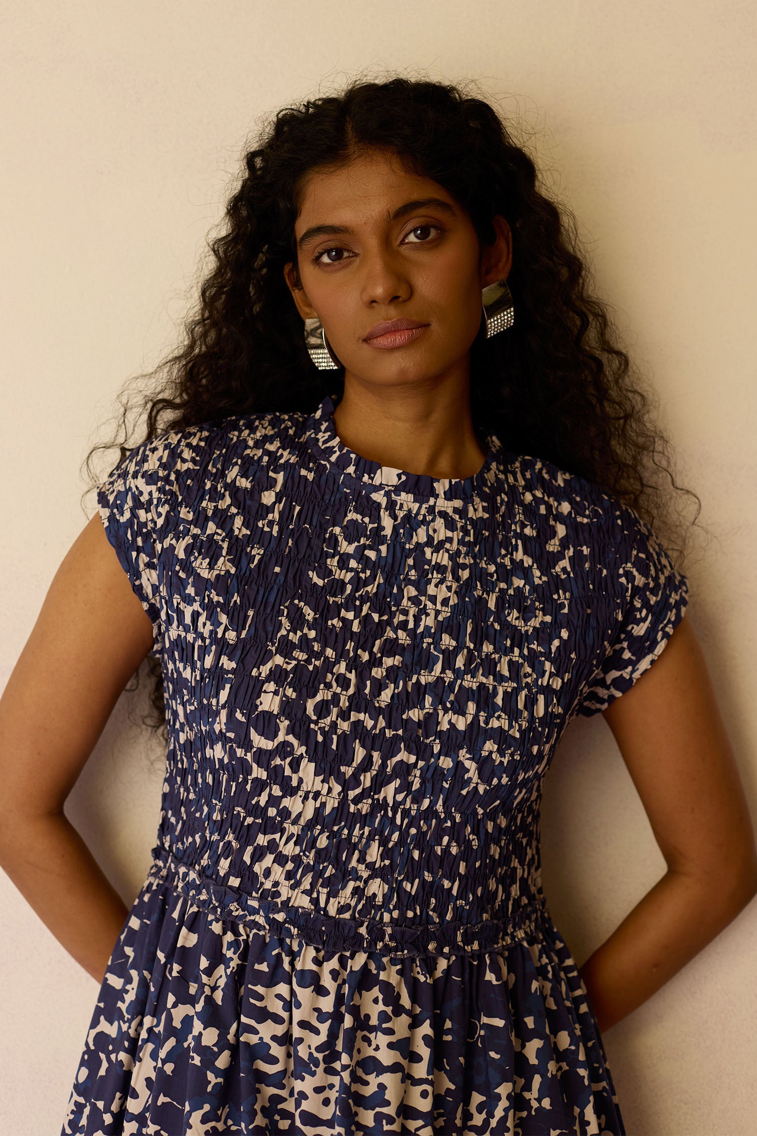 Dapple Hand-Painted Tiered Maxi Dress