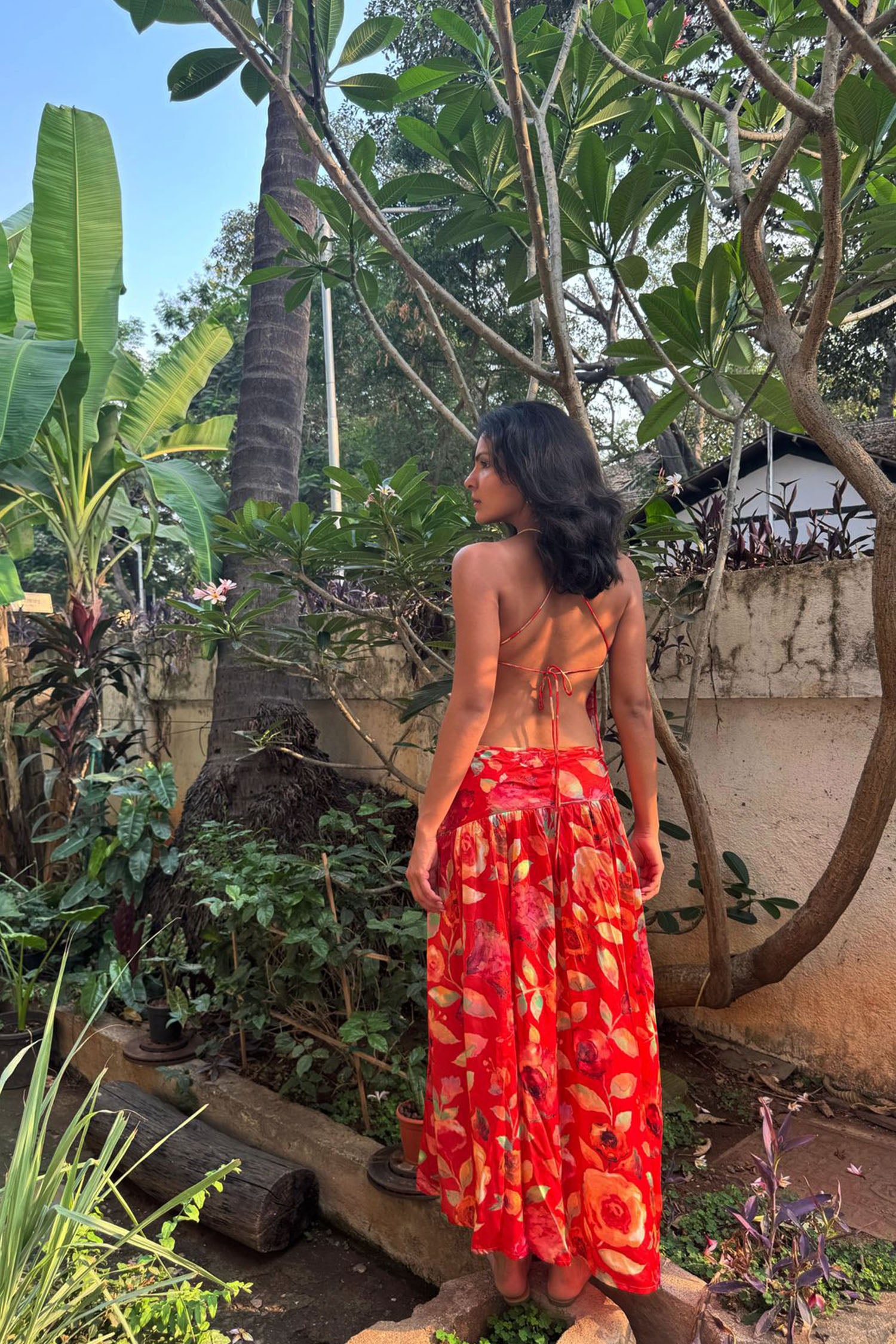 Watercolour Bloom Sleeveless Dress