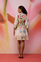 Wildflower Poplin Dress with Border